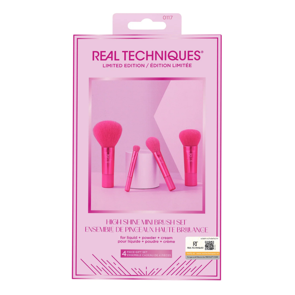 Bộ cọ RT Real Techniques 4 cây High Shine Mini Brush Set